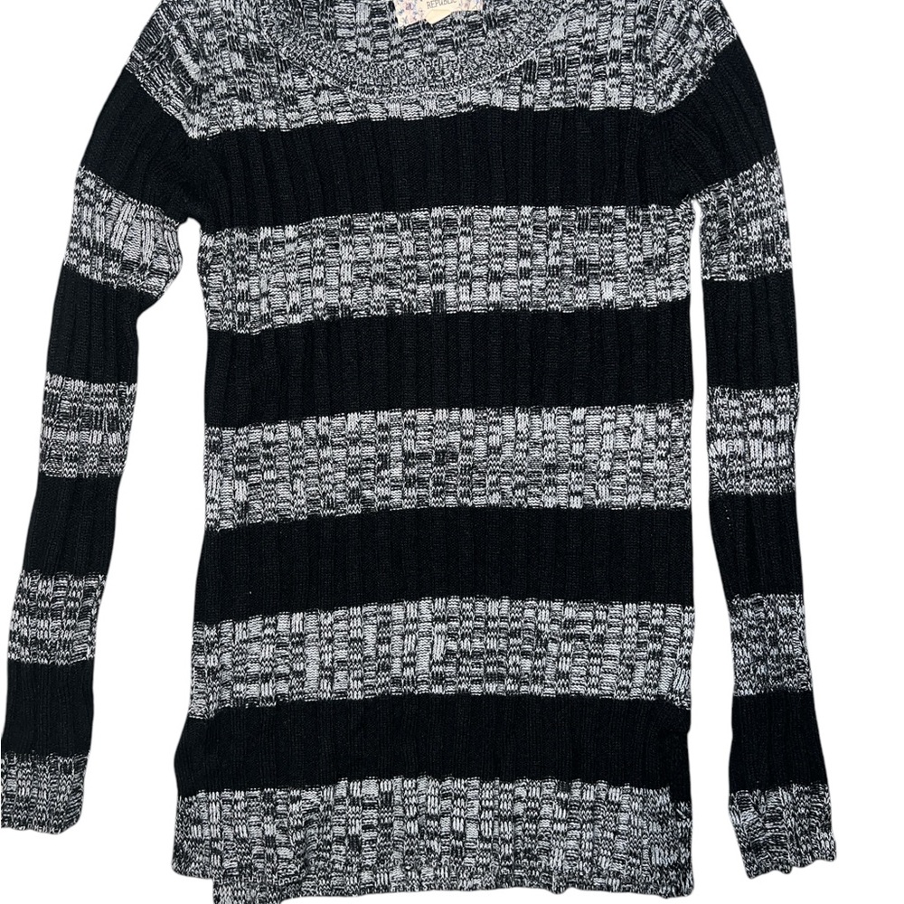PINK REPUBLIC | WOMENS STRIPED LONG SLEEVE CREW NECK SWEATER SMALL